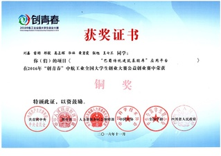威尼斯中心学生获2016“创青春”全...